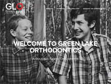 Tablet Screenshot of greenlakeorthodontics.com